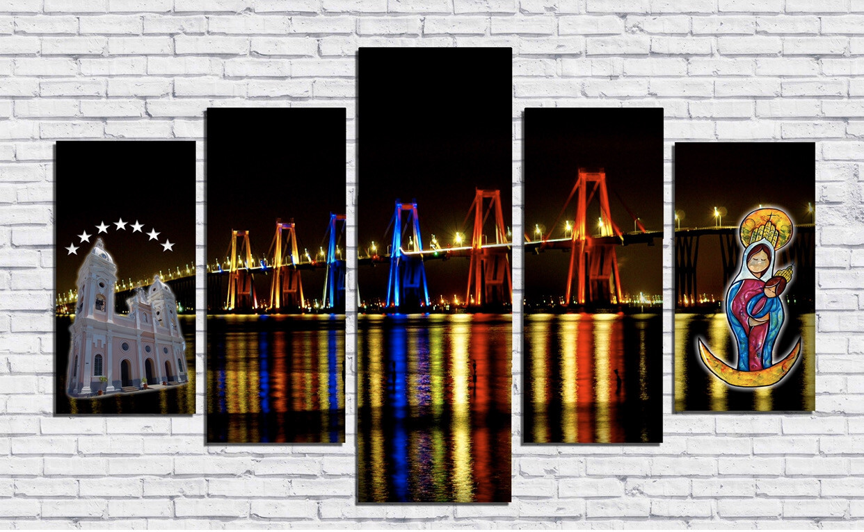 Quintico Puente Tricolor con chinita y Basilica