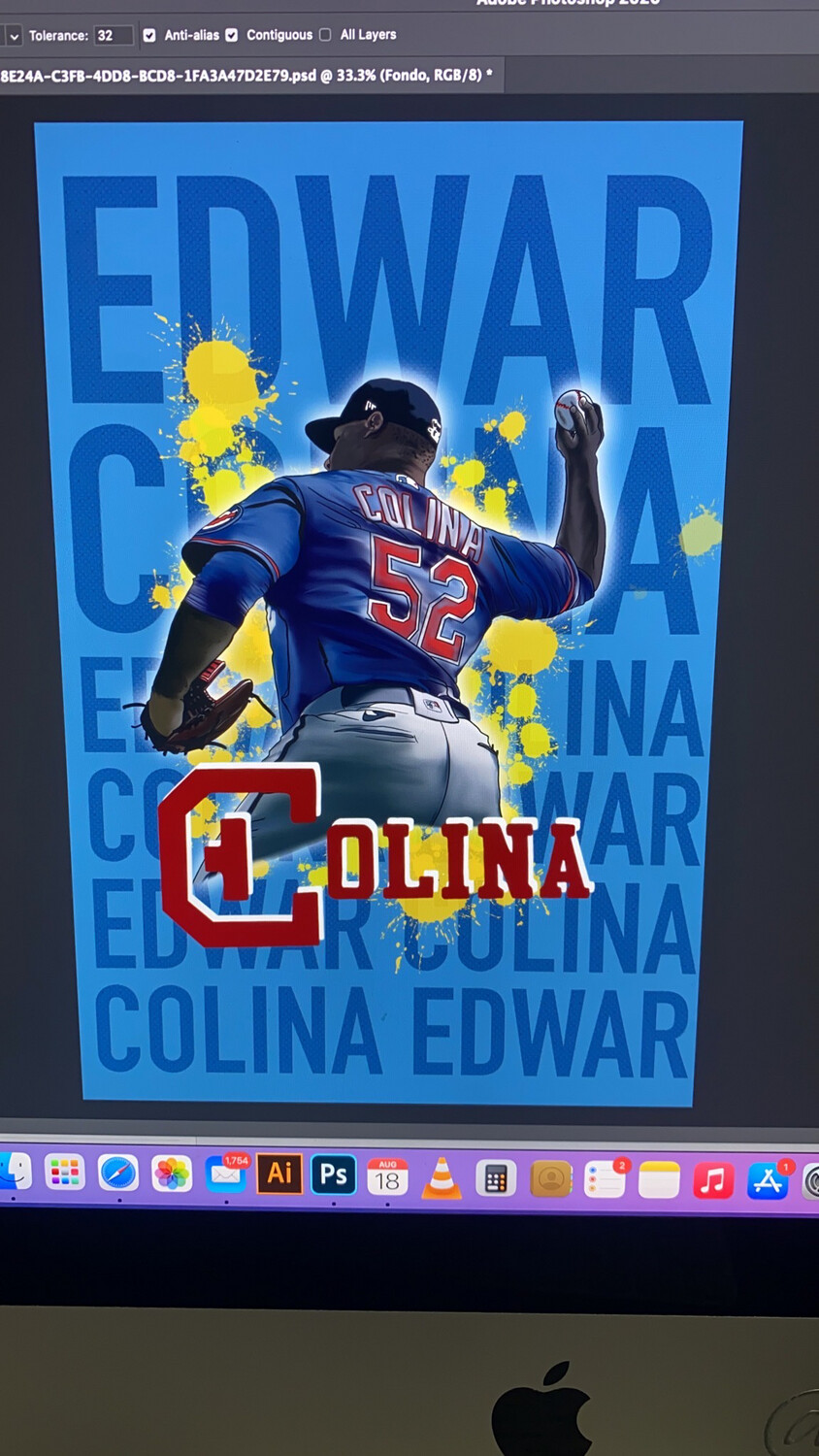 Pieza Acrilico Edwar Colina