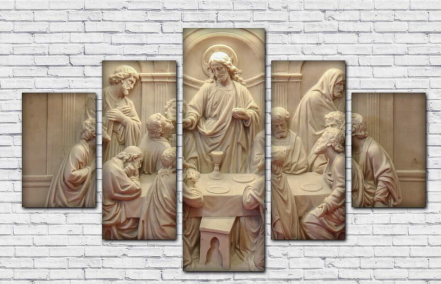 Santa Cena Sepia Acrilico