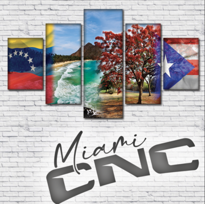 Canvas Venezuela Puerto rico con paisajes
