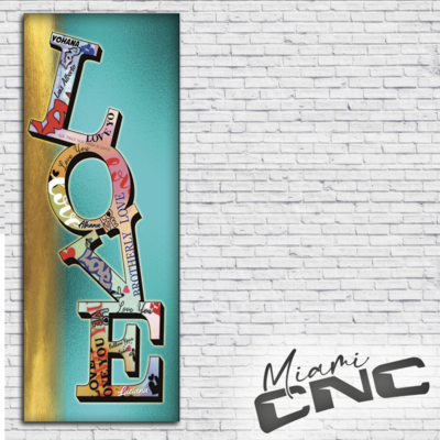 Acrilico LOVE personalizado