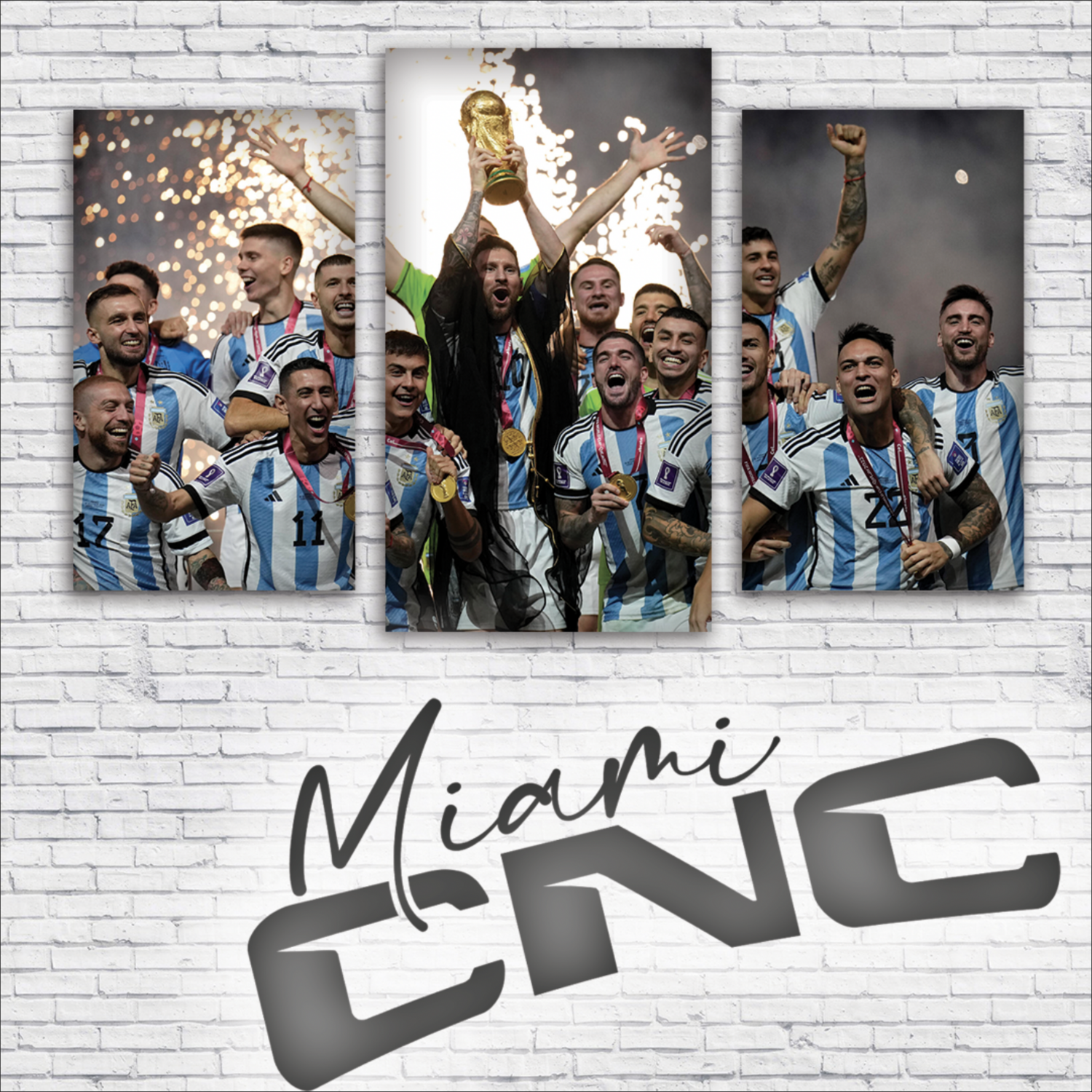 Canvas Argentina tres piezas