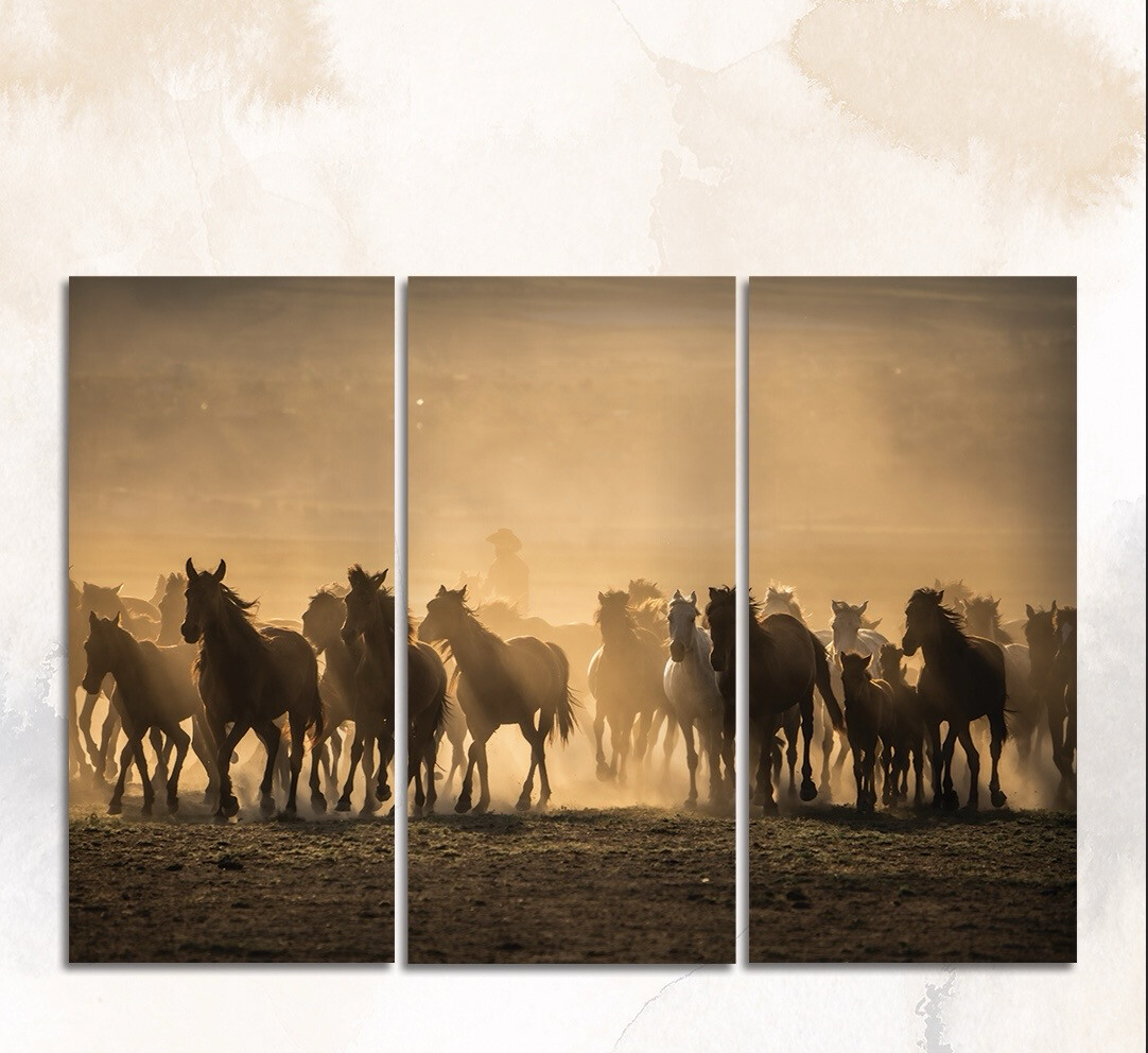 Triptico Horses