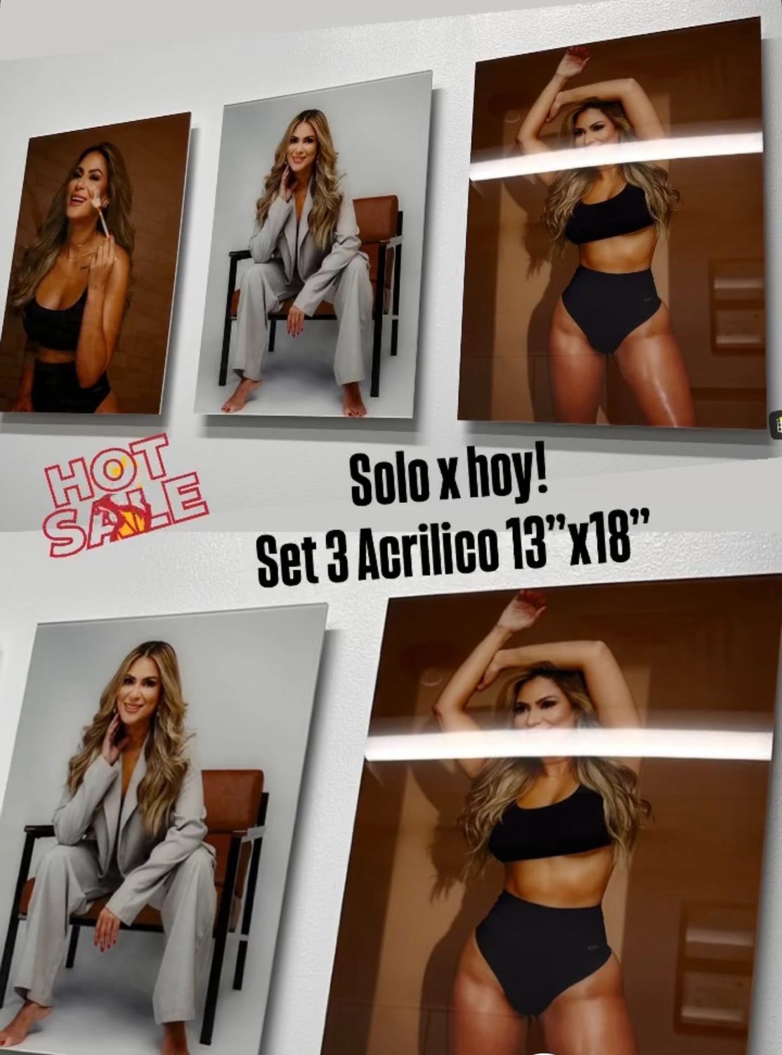 PROMO SET 3 piezas 13”x18”