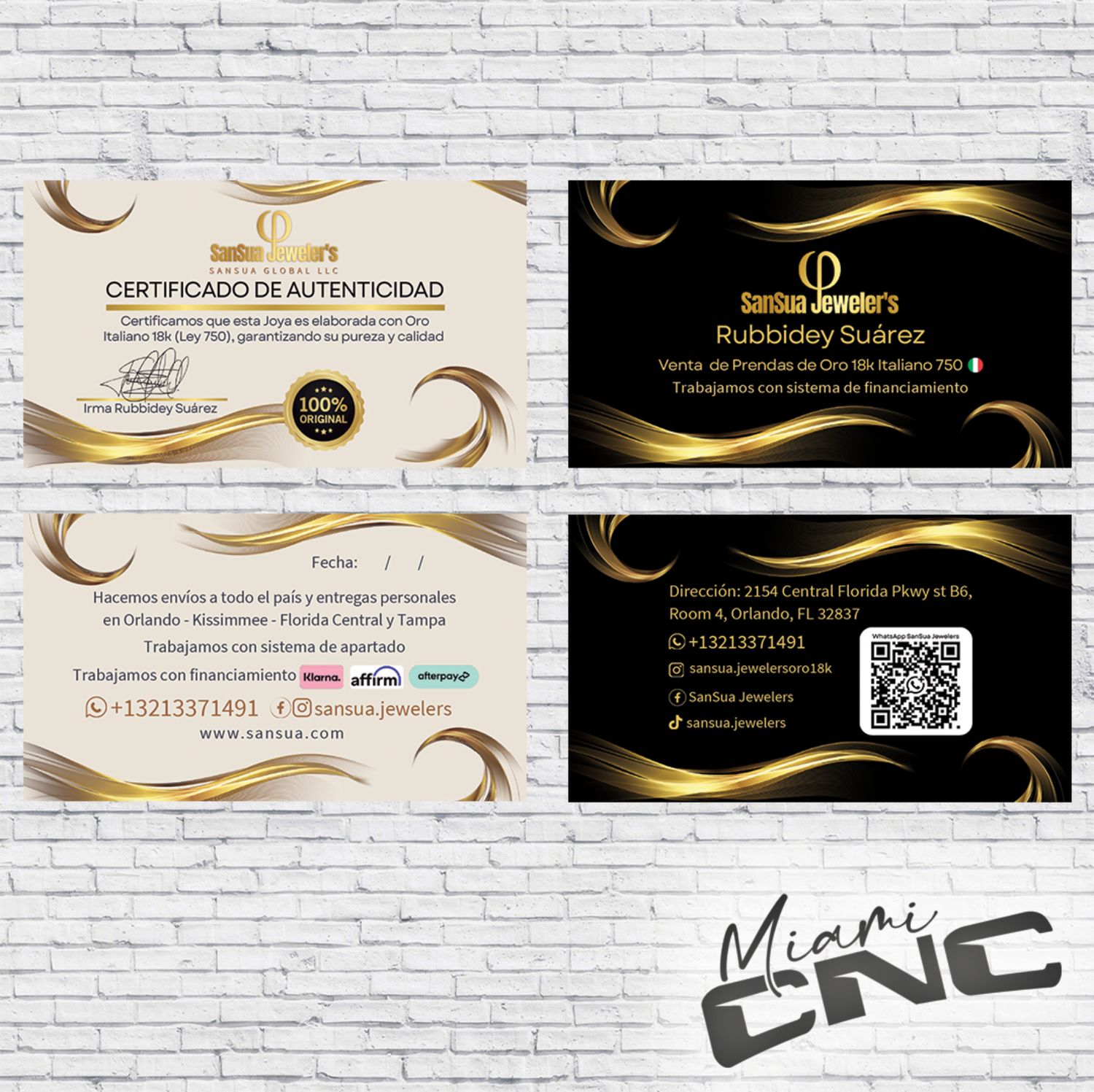 Tarjetas de presentación 2000qty