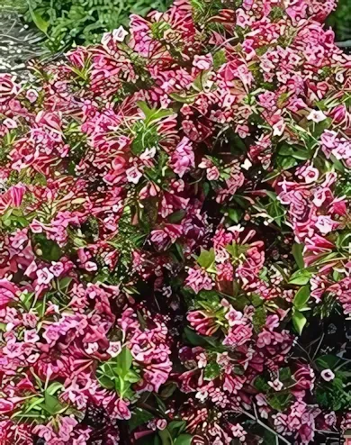 Minuet törpe rózsalonc konténerben (cserépben) - sötét rózsaszín