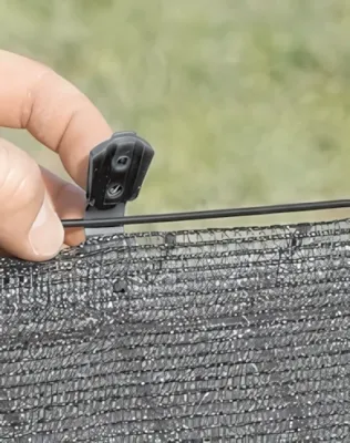 Nortene - Fixatex rögzítőkapocs szürke, 2x2,5 cm 20db/ csomag