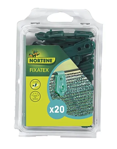 Nortene - Fixatex rögzítőkapocs zöld, 2x2,5 cm 20db/ csomag Nortene - Fixatex rögzítőkapocs zöld, 2x2,5 cm 20db/ csomag
