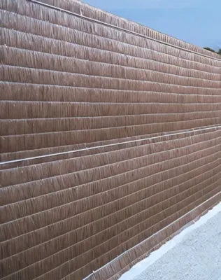 Nortene - Privatex színtetikus pálmaháncs barna, 1x3 m