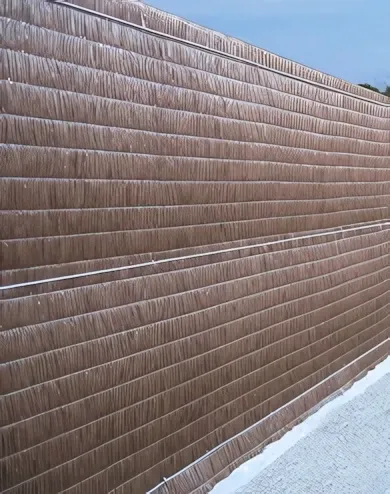 Nortene - Privatex színtetikus pálmaháncs barna, 1x3 m