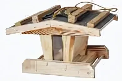 Kerti Madáretető - Fenyő 27x30x16 cm