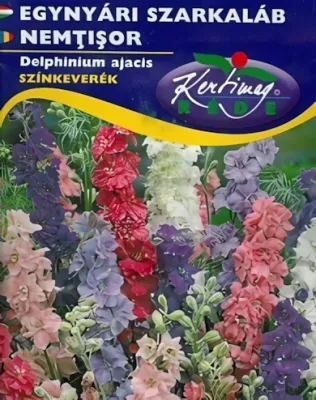Egynyári szarkaláb -  színkeverék virágmag