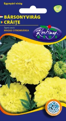 Bársonyvirág citromsárga ( magas ) 1 g