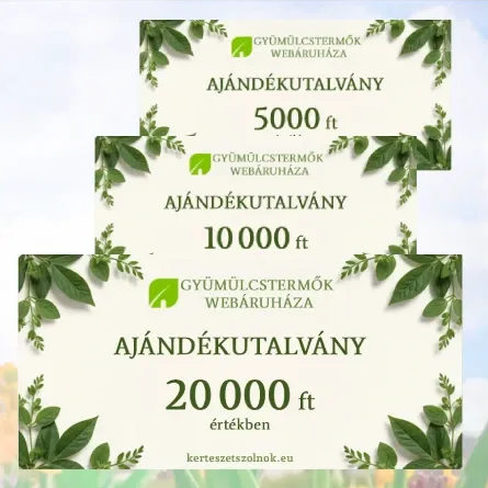 Ajándékutalvány - Gyümölcstermők Webáruháza