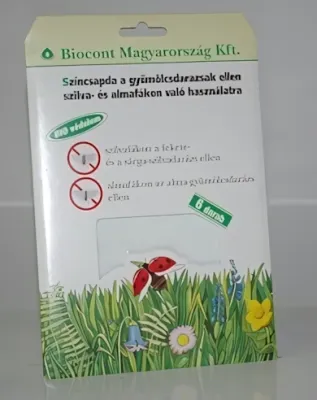 Gyümölcsdarázs elleni színcsapdás rovarfogó lapok