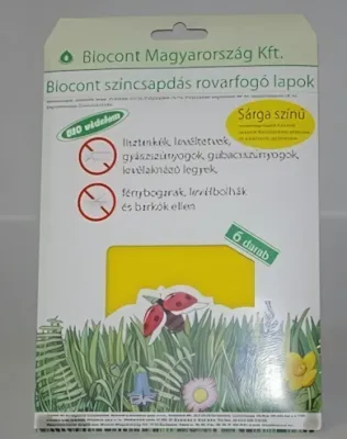 Színcsapdás rovarfogó lapok, sárga