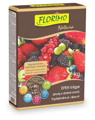 FLORIMO - eper, aprógyümölcs trágya /doboz/ 2 kg