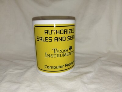 TI authorized Service Ceramic Coffee Cup Mug 11oz Texas Instruments