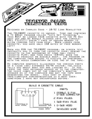 Real Iron - TALKWARE cassette