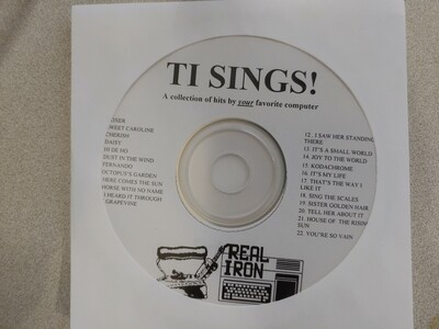 Real Iron - TI SINGS! audio CD