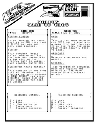 Real Iron - MORPHY/MAZE OF GROG cassette