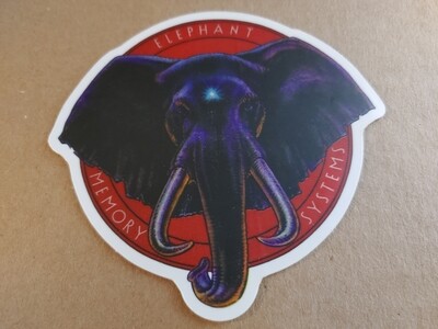 Elephant Memory Systems sticker