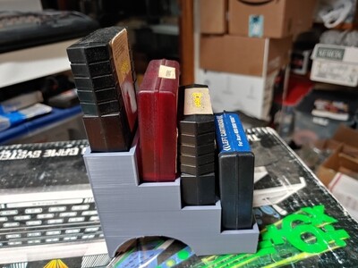 3d printed Atari 8 bit cartridge holder w/logo
