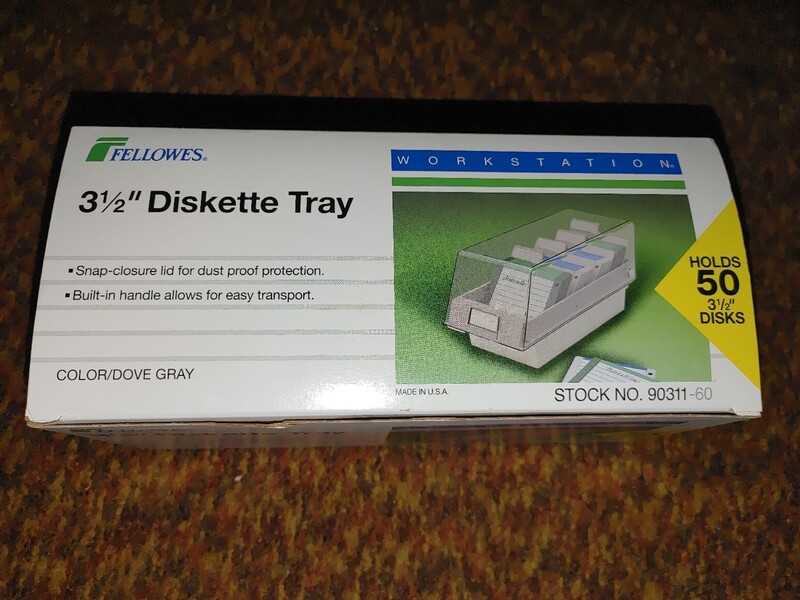 Fellowes 3.5" floppy disk tray