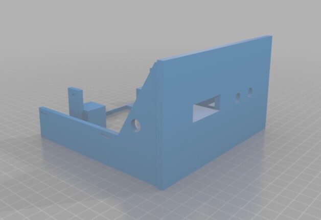 3d printed 5.25&quot; full height FreHD drive mount