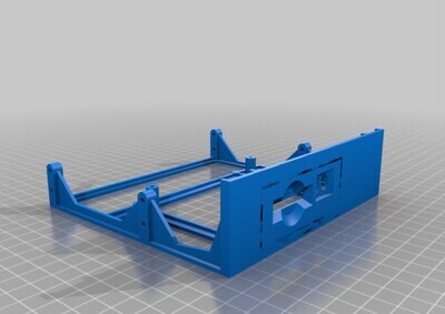 3d printed 5.25&quot; half height FreHD drive mount