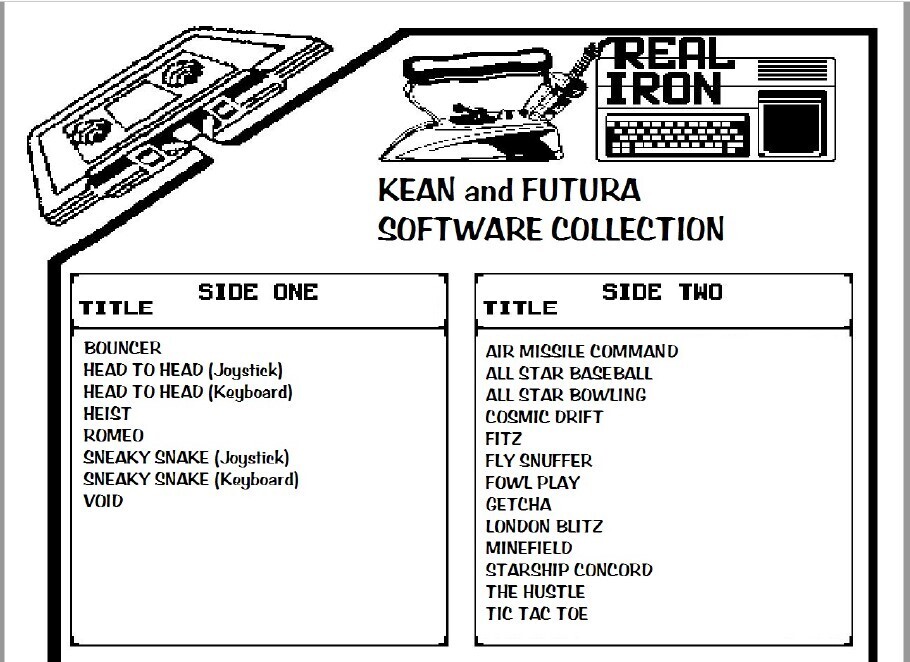 Real Iron - KEAN and FUTURA COLLECTION cassette