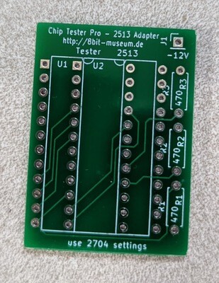 Retro chip tester adapter 2513