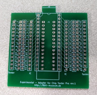 Retro chip tester adapter experimental