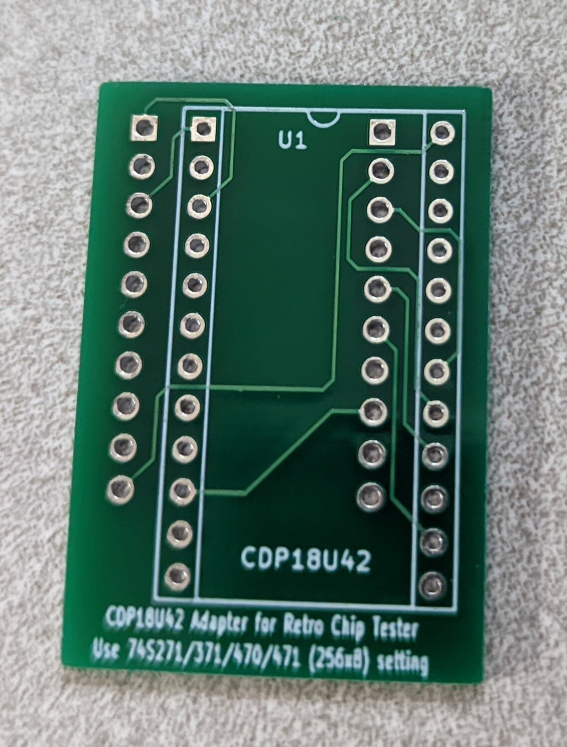 Retro chip tester adapter cdp18u42