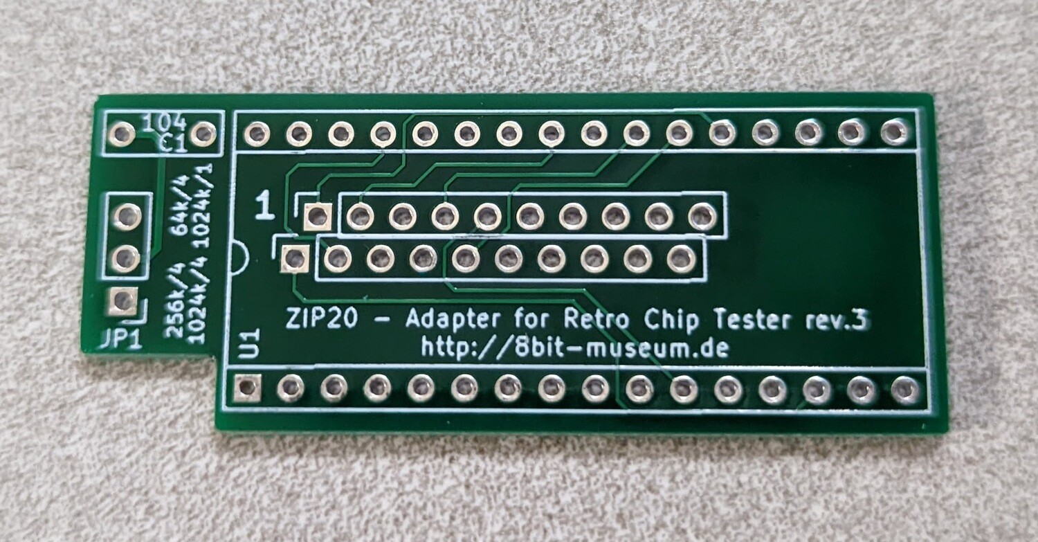 Retro chip tester adapter zip20
