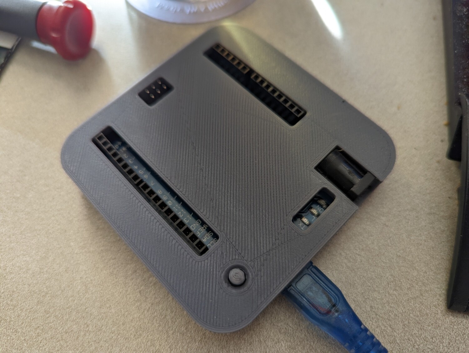 3D printed case for Leonardo board (TI95/TI74 cassette interface)