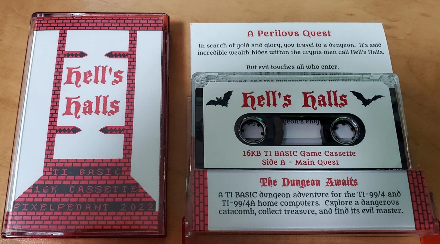 Hell&#39;s Halls cassette complete package clear tape