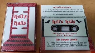 Hell&#39;s Halls cassette complete package clear tape