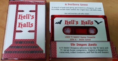 Hell&#39;s Halls cassette complete package red tape