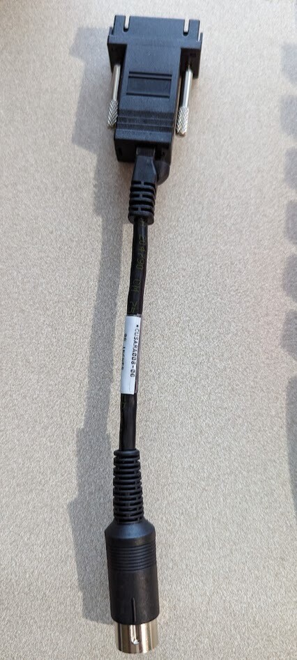 NABU DIN5-RJ45 cable with DB9 adapter for RS422 connection to Nabu