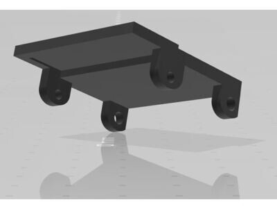 3d printed Tandon TM-100-x 5.25" floppy door replacement