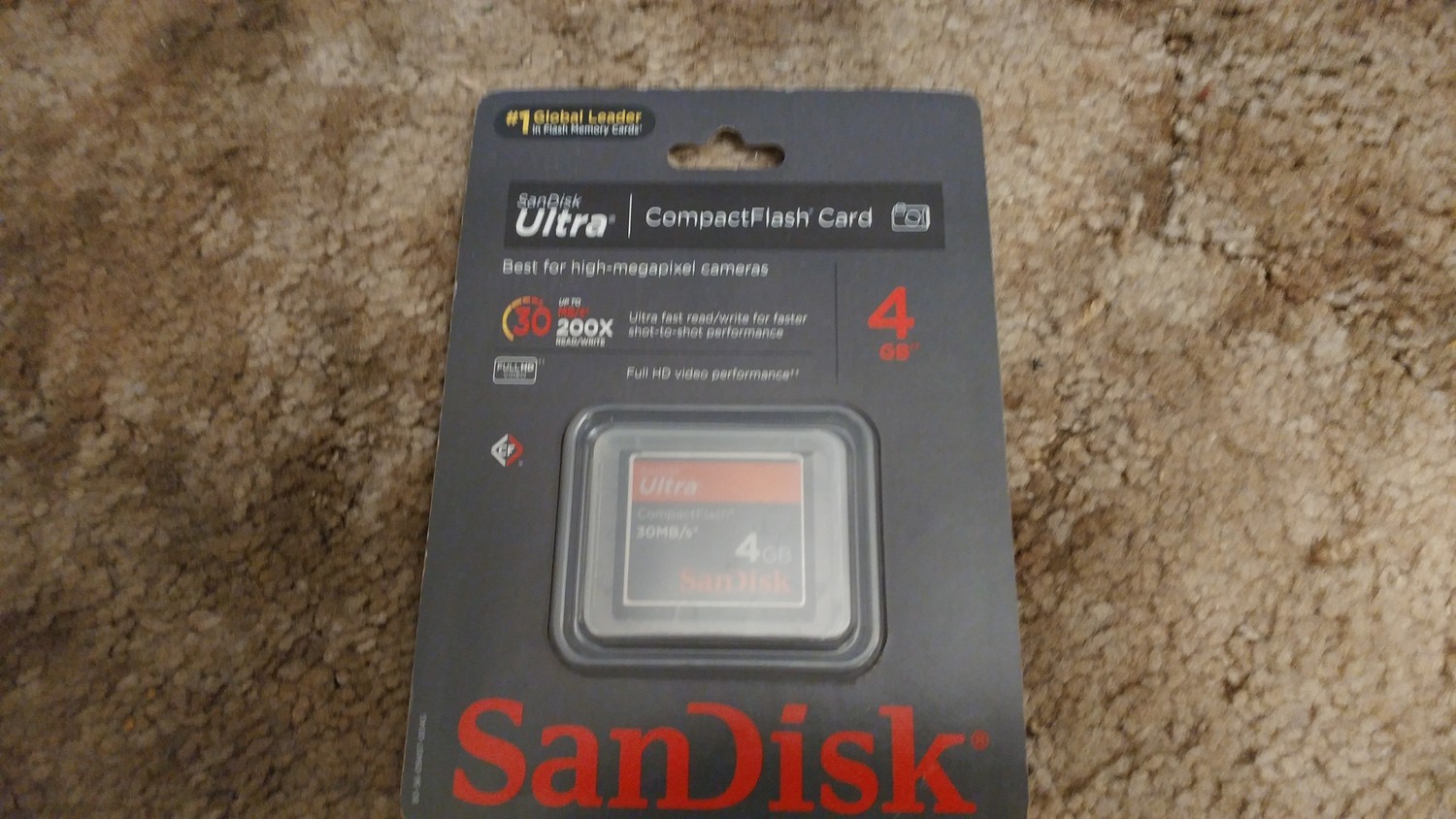 Sandisk 4gb CompactFlash card for NanoPEB/CF7