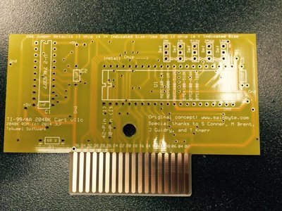 PCB Fetzner 2048 ROM cartridge board (assembled)