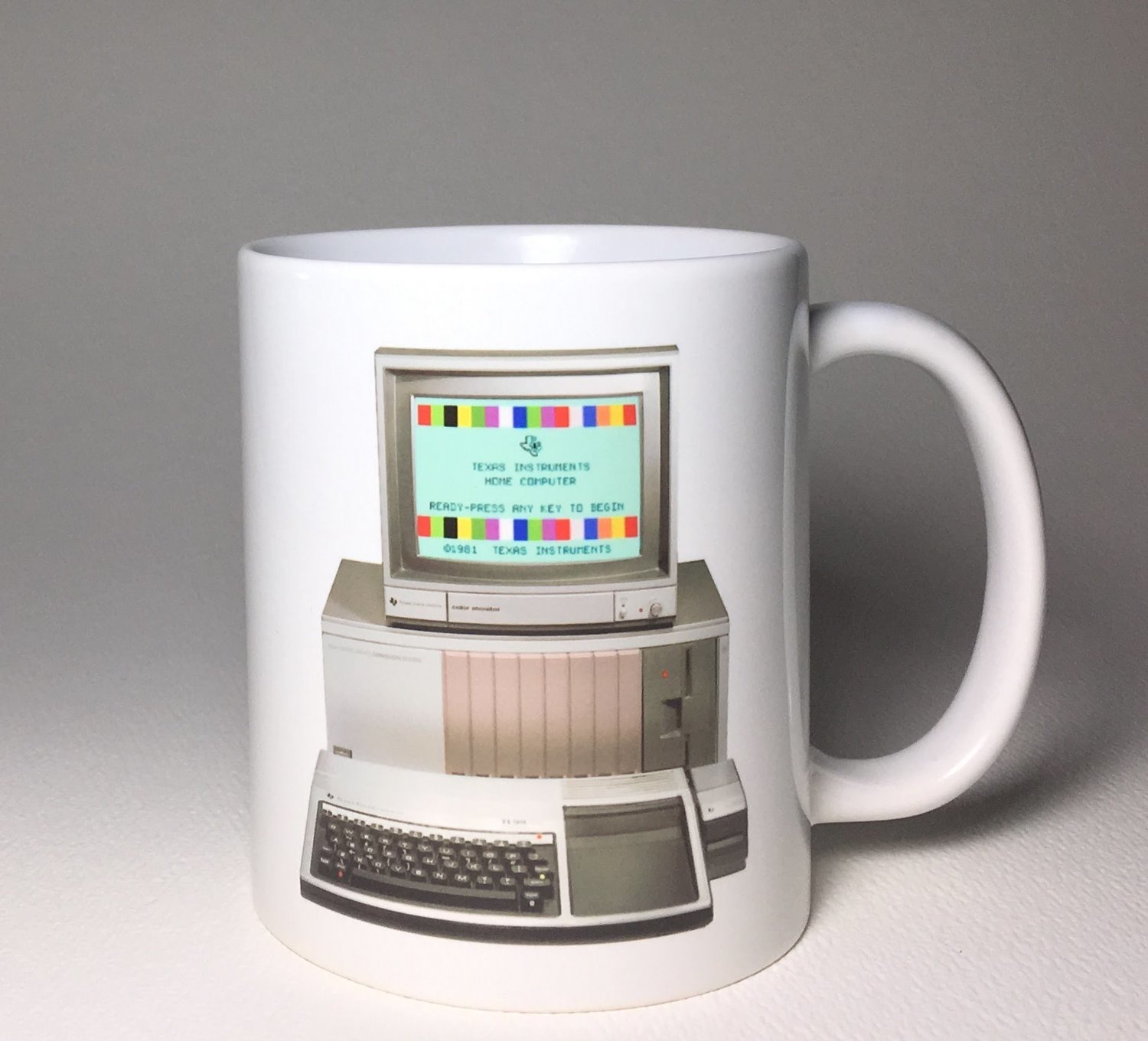 TI-99/4a Computer Ceramic Coffee Cup Mug 11oz Texas Instruments