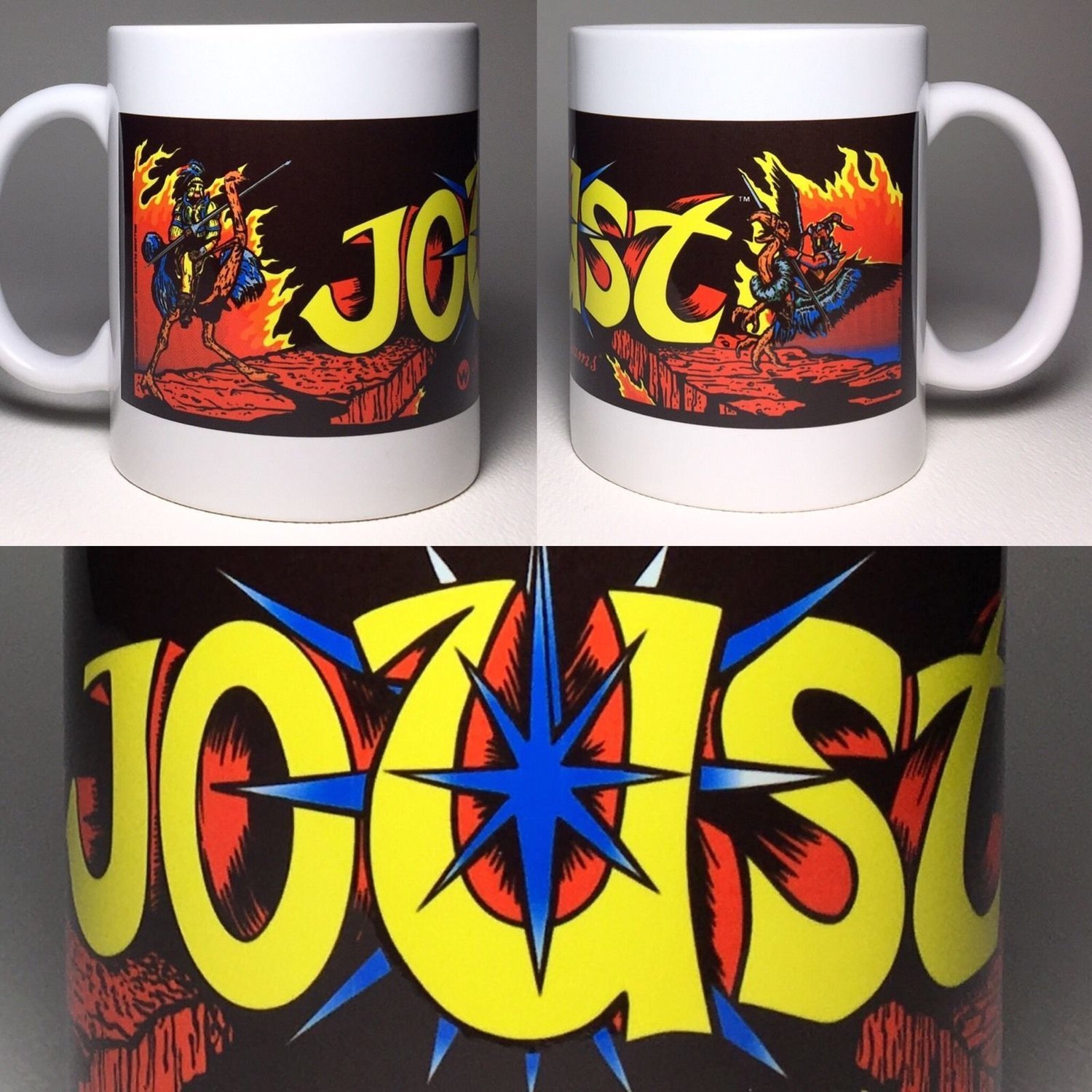 Joust Arcade Ceramic Coffee Cup Mug 11oz Williams