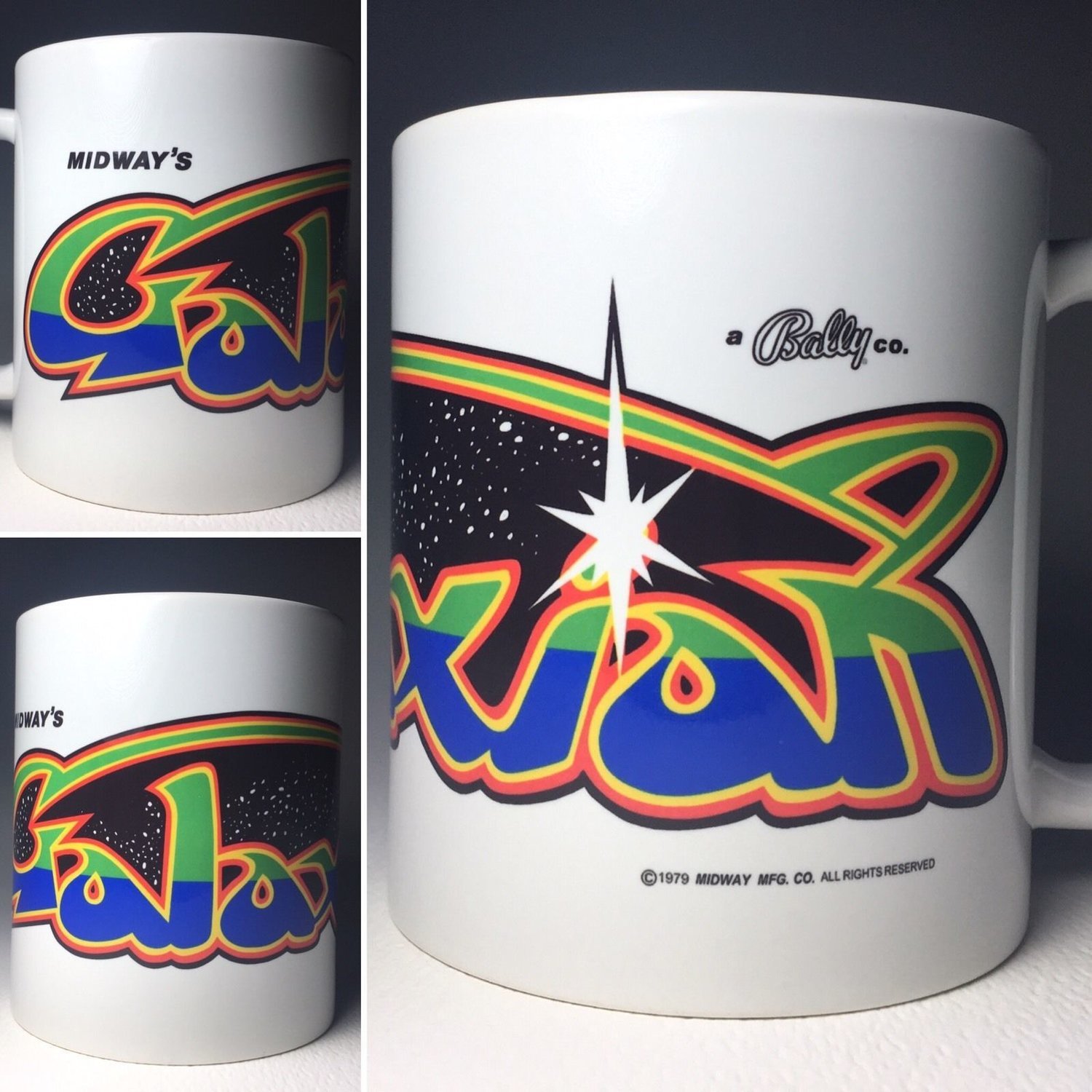 Galaxian Arcade Ceramic Coffee Cup Mug 11oz Bally Midway