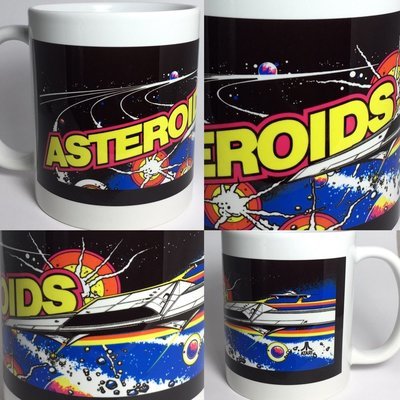 Asteroids Arcade Ceramic Coffee Cup Mug 11oz Atari