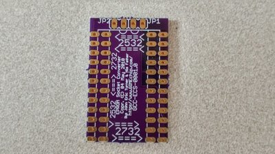 2532 to 2732 adapter board with jumper