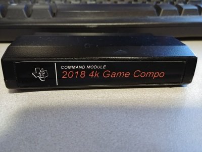 2018 4K Short'n'Sweet game contest cartridge