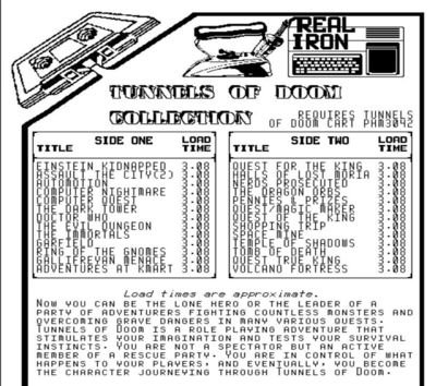 Real Iron - TUNNELS OF DOOM COLLECTION cassette